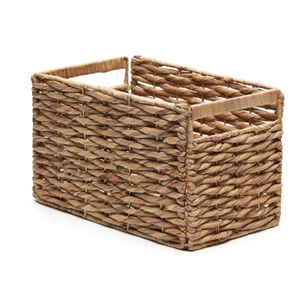 High Quality Water Hyacinth Basket, Hand Woven <b>Storage</b> Hamper With Handle Custom Handcrafted Home Decor From Vietnam - Product Image 6