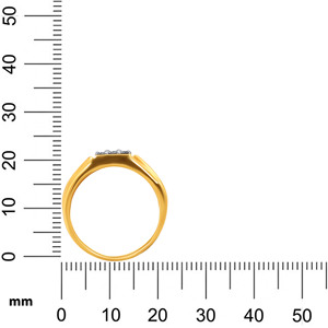 Anillo de Oro Amarillo de 18K con Racimo de Diamantes Cuadrados para Mujer, Banda Ancha, Engaste Invisible, Joyería Fina para Compromiso Nupcial - Product Image 5