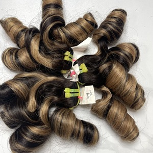 Extensiones de Cabello Humano Vietnamita Virgen 100% Natural, Color Café Piano, Rizado y Voluminoso, Doble Trama, Precio al por Mayor - Product Image 5