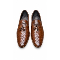 LEATHER STUDIO Herren-Slipper Premium-Qualität Handgefertigte Echtleder-Slipper Atmungsaktive Maßgefertigte Tüllleder-Schuhe mit Spitzer Zehenkappe
