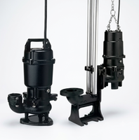 Pompe submersible pour eaux usées de type U, moteur 2 pôles FC200, turbine en fonte haute vitesse, 0,25-3,7 kW, triphasée 200 V, pour la gestion des solides des eaux usées