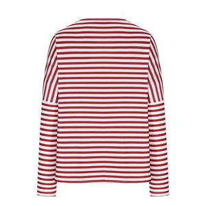 เสื้อยืดคอวีแขนยาวทรงหลวมไซส์ใหญ่สำหรับผู้หญิง ผ้าคอตตอนผสม ปรับแต่งได้ตามต้องการ รับทำโลโก้ ไหล่ตก เนื้อผ้านุ่ม - Product Image 4