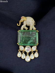 Premium Quality <b>Elephant</b> Brooch with Luxury Finish Elegant Statement Jewelry for Sophisticated Style Perfect For Party Wear - Product Image 3