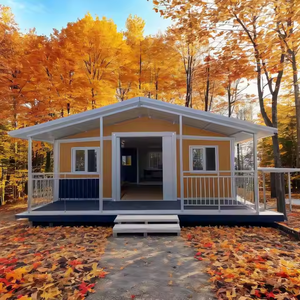 Rumah Kontainer Prefab Anti Badai 40Ft 20Ft 4 Kamar Tidur Rumah Mobile yang Dapat Diperluas 20Ft Pengiriman Portabel Supermarket Hotel - Product Image 1