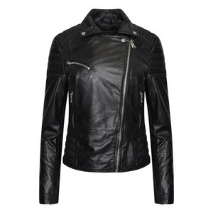 Warm Winter Sheep Skin Breathable <b>Waterproof</b> <b>Zipper</b> Casual Leather Jacket OEM Latest Arrival Fashionable Women's Outdoor - Product Image 5