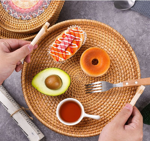 Nueva Bandeja de Ratán para Frutas Hecha a Mano con Materiales Naturales y Personalizable - Product Image 2
