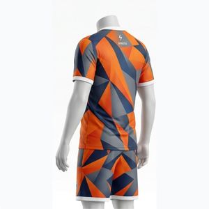 Conjunto de Camiseta de Fútbol para Hombre EPG6TS, Estampado Sublimado con Patrón Geométrico, Cuello en V, Manga Corta, Absorbe la Humedad, Corte Regular, para Todas las Temporadas - Product Image 3