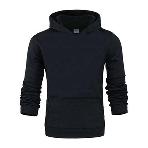 Sweat-shirt à capuche unisexe rose, coupe classique, 100% coton molletonné, sweat-shirt décontracté avec poche avant, vêtement d'automne pour hommes - Product Image 3