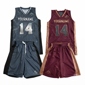 Diseño de logotipo personalizado, uniforme de baloncesto de alta calidad, ropa deportiva transpirable de secado rápido, uniforme de baloncesto para venta al por mayor. - Product Image 1