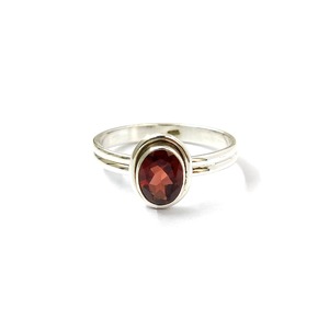 2.9 Grams <b>Garnet</b> Moissanite <b>Ring</b> Elegant and Durable Product - Product Image 1