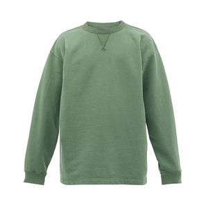 Sudadera de Cuello Redondo para Hombre, Corte Regular, Color Sólido, Tejido de Algodón, Estilo Casual para Otoño - Product Image 3