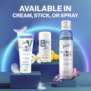 Desodorante Corporal Unisex Secret, Hecho en Estados Unidos, Venta al por Mayor - Product Image 3