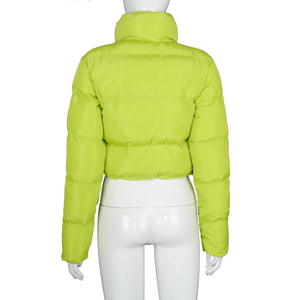 <b>Women</b> <b>Zip</b> <b>Up</b> Puffer <b>Jacket</b> Wholesale Warm Lightweight Outerwear Custom Embroidery OEM Manufacturer - Product Image 3