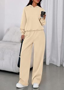 Conjunto de Sudadera con Capucha Oversize y Pantalones de Chándal de Forro Polar Premium para Mujer, Conjunto Deportivo de Sudadera con Capucha y Pantalones de Chándal para Mujer - Product Image 3