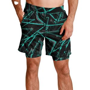 Pantalones Cortos Casuales para Hombre, 100% Poliéster Ecológico, Cintura Elástica, Estilo Urbano, Suministro al por Mayor de Fábrica, Transpirables - Product Image 2