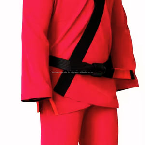 2025 Custom Made <b>V</b>-Neck Martial Arts Uniform High Quality Polyester Taekwondo Clothing for Men Fighting Wear <b>Washed</b> Stretch - Product Image 4