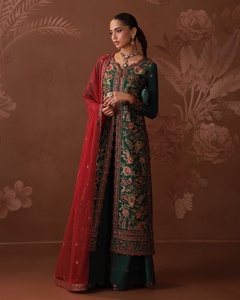 WS International 627 Salwar Kameez de Colores Increíbles para Mujer, Material de Viscosa, Sin Arrugas, Absorbe la Humedad, para Fiestas y Bodas - Product Image 2