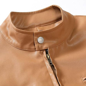 Chaqueta de Cuero Elegante de Alta Calidad para Hombre, Venta al Por Mayor OEM, Cómoda y Casual para Uso Diario - Product Image 4