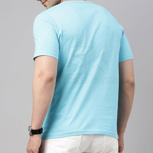 Nouveaux T-shirts Henley unis personnalisés style streetwear respirants – Vente chaude - Product Image 2