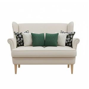SOGA Ensemble de 6 taies d'oreiller décoratives, motif floral noir avec bordure verte, tricot côtelé crème, vert forêt, modèle D0100X3WKU6 - Product Image 1