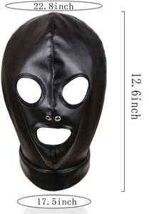 Eoin Winston Sports OEM Premium Leather Gimp Hood en combinaison de couleurs personnalisées, pour l'hiver, unisexe, 2 couches, 160g - Product Image 5