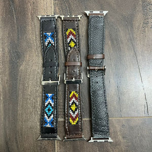 OEM/ODM Customized Luxury High Quality Smooth Genuine Cowhide Leather Beaded Breathable Wholesale Custom Replacement <b>Watch</b> Bands - Product Image 6