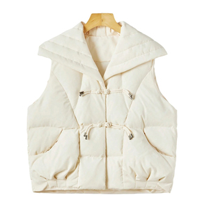 puffer vests fashion fall winter woman clothes coat equestrian fashion padded sleeveless <b>jacket</b> quilted women puffer vests - Product Image 1