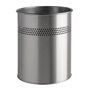 Cubo de Basura Metálico Clásico Contemporáneo que Ofrece Almacenamiento Premium en Sala de Estar, Dormitorio y Cocina - Product Image 1