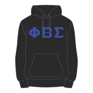 Sudadera con Capucha Negra Phi Beta Sigma, Algodón Premium, Ropa de Fraternidad Griega, Bordado Personalizado Divine Nine HBCU Greek Life - Product Image 2