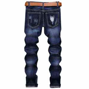 Jeans en denim pour hommes de qualité supérieure, 100% coton, coupe slim, vente en gros, jeans respirants, streetwear - Product Image 2