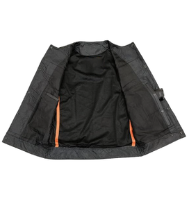 Gilet de motard pour homme style club en polyester/coton, anti-plis, séchage rapide, idéal pour l'hiver, personnalisable, vente en gros OEM - Product Image 3