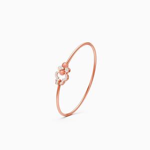 Charm Kada de style quotidien avec diamant de 0,27 ct et pierre de 2 ct en or jaune, blanc et rose 9 carats - Product Image 1