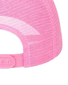 Casquette de baseball trucker rose personnalisable, dos en maille respirante, réglable avec fermeture snapback, vierge pour logo personnalisé, pour l'été et les activités de plein air, style décontracté - Product Image 5