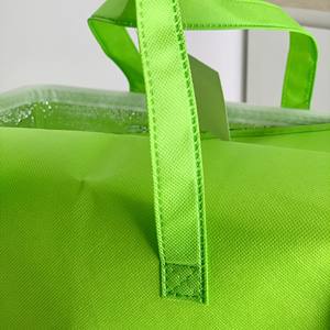 Sac isotherme réutilisable en tissu non tissé durable avec fermeture éclair et velcro personnalisés, OEM/ODM, pour usage quotidien et emballage - Product Image 2