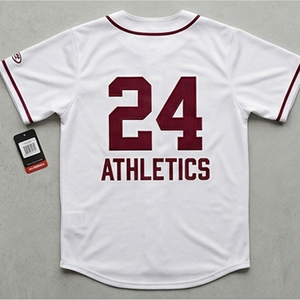 Camiseta de béisbol con cuello en V para hombre, camiseta negra de malla con botones y manga corta, camisetas de béisbol con número 23, ropa deportiva, camisetas de béisbol - Product Image 4