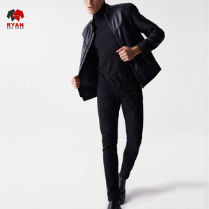 Veste en cuir sur mesure Ryan Pro Gear pour hommes avec logo personnalisé, design ODM - Product Image 5