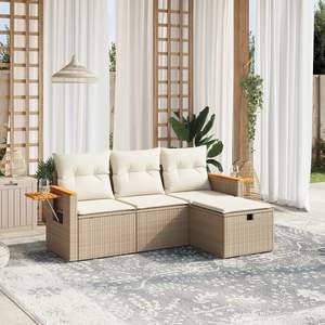 Set Divano da Giardino Beige - Product Image 1