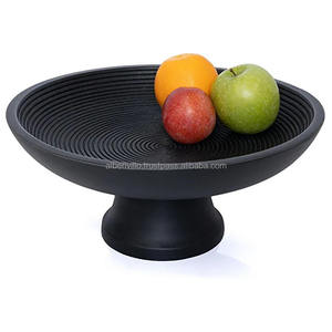 Cuenco de madera de mango pequeño decorativo para el hogar moderno a un precio económico, cuenco de fruta con estampado Natural DE LA India - Product Image 6