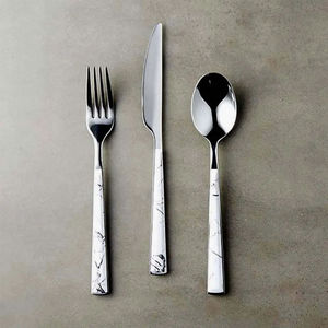 High Quality Stainless Steel Metal <b>Flatware</b> <b>Set</b> For Daily Home Use Dishwasher Safe Rust Resistant And Long Lasting - Product Image 2