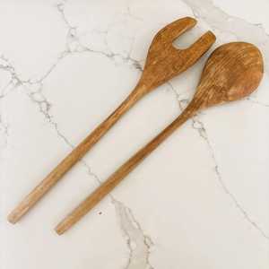 Ensemble de saladiers en bois d'acacia au design moderne, écologique, compatible lave-vaisselle et micro-ondes, finition polie miroir - Product Image 1