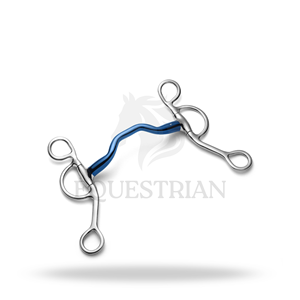 Bridon de dressage en fer doux Mullen Low Port argentin pour l'équitation et le contrôle du cheval - Product Image 3