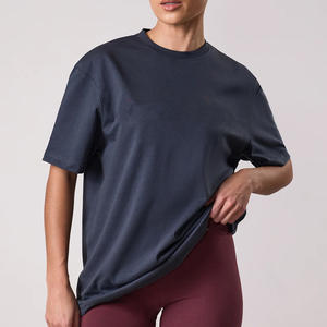 Camisetas 100% algodón para mujer, corte ajustado, 200gsm, cuello redondo, logotipo personalizado, alta calidad, fabricante mayorista - Product Image 2