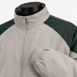 Ensemble de survêtement coupe-vent en nylon pour homme, deux pièces, veste et pantalon de sport, couleur contrastée, vêtements de sport légers - Product Image 6