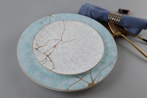 Assiette peu profonde en <span class=keywords><strong>porcelaine</strong></span>, 21,4 cm, assiette plate pour hôtel, restaurant et <span class=keywords><strong>service</strong></span> à domicile - Product Image 5