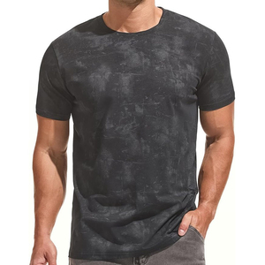 เสื้อยืดแขนสั้นผู้ชาย ลายมัดย้อม คอกลม ทรงลำลอง ผ้าถัก ลายหลากสี - Product Image 6