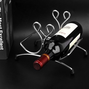 Support de rangement en acier inoxydable pour bouteilles de vin, casier à vin en métal, porte-bouteilles - Product Image 3