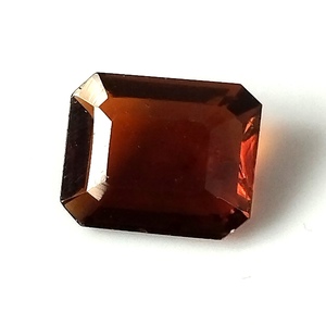 Maravillosa Turmalina Naranja Natural de 2.75 Quilates, Corte Esmeralda, Facetada, Piedra Preciosa Suelta de 8.4X10.4 mm para Joyería - Product Image 3
