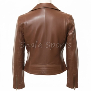 women <b>leather</b> coat <b>Jackets</b> adjustable waist design enhancing shape perfect for autumn <b>winter</b> wardrobe styling <b>Jackets</b> - Product Image 2