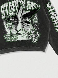 Sudadera con capucha urbana extragrande para hombre, ropa informal de calle, ropa de gimnasio, sudadera con capucha de tela gruesa, uso diario premium - Product Image 4