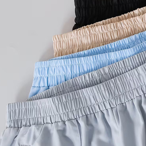 Shorts décontractés en coton tricoté pour hommes, coupe ample, légers, pour l'été, style streetwear, faible MOQ - Product Image 5